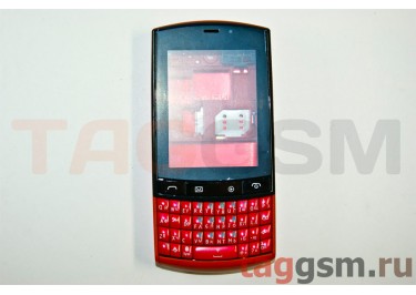 Корпус Nokia 303 со средней частью + клавиатура (красный)