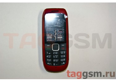 Корпус Nokia C1-00 со средней частью + клавиатура(красный)