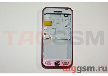 Корпус Samsung S5230 со средней частью (розовый)