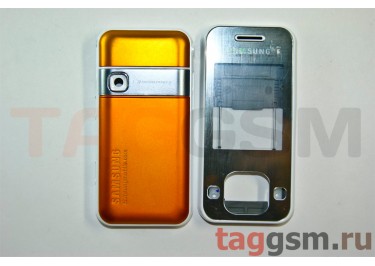 Корпус Samsung F250 (бело-оранжевый)