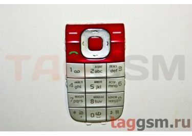 клавиатура Nokia 2660 серебристо-красная