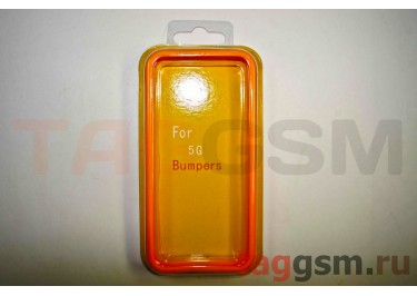 Бампер для iPhone 5 / 5S / SE (оранжевый) New
