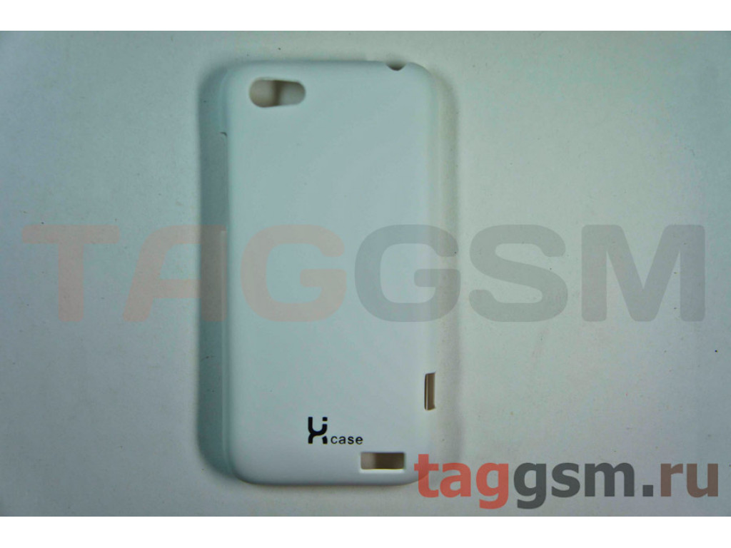 Задняя накладка Lux Case для HTC One V (белая)