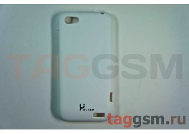 Задняя накладка Lux Case для HTC One V (белая)