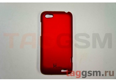 Задняя накладка Lux Case для HTC One V (красная)