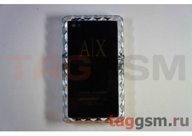 Задняя крышка для iPhone 4 / 4S (с отверткой, черная) ARMANI EXCHANCE