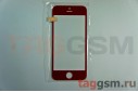Стекло для iPhone 5 / 5C / 5S (красный)
