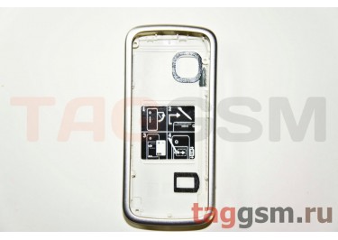 Корпус Nokia 5230 со средней частью (серый / белый)