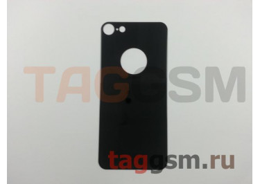 Пленка / стекло на дисплей для iPhone 8 (4,7") (Gorilla Glass) (на заднюю крышку) (зеркально - черный) техпак