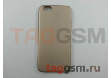 Задняя накладка для iPhone 6 / 6S (4.7") (силикон, матовая, золото) FINITY