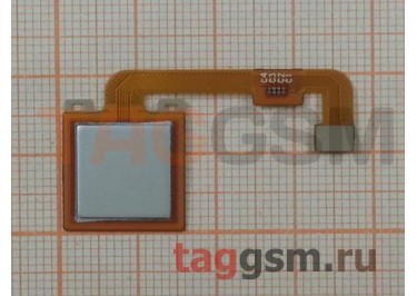 Шлейф для Xiaomi Redmi Note 4X + сканер отпечатка пальца (серебро)