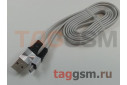 Кабель USB - micro USB (A158) ASPOR (1,2м) (серебро)