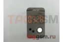 Колонка будильник ASPOR A658 (LCD+Bluetooth+MicroSD+FM+AUX) (серебро)