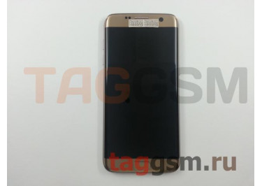 Дисплей для Samsung  SM-G935F Galaxy S7 Edge + тачскрин + рамка (золото), ОРИГ100%