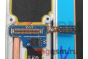 Дисплей для Samsung  SM-G935F Galaxy S7 Edge + тачскрин + рамка (серебро), ОРИГ100%