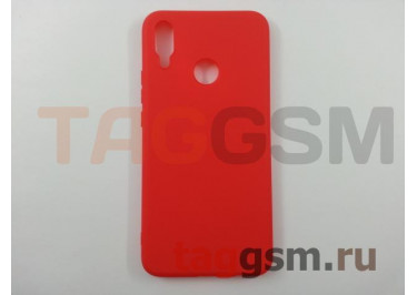 Задняя накладка для Huawei P Smart Plus (силикон, матовая, красная (Soft Matte)) NEYPO