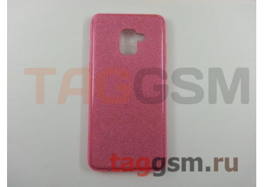 Задняя накладка для Samsung A8 Plus / A730F Galaxy A8 Plus (2018) (силикон, розовая (BRILLIANT)) NEYPO