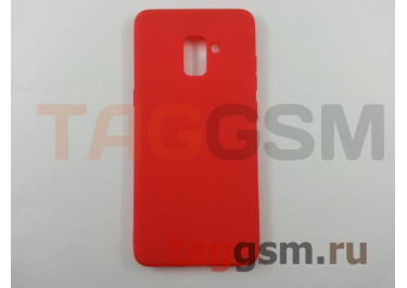 Задняя накладка для Samsung A8 Plus / A730F Galaxy A8 Plus (2018) (силикон, матовая, красная (Soft Matte)) NEYPO