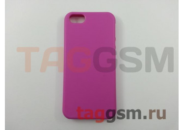 Задняя накладка для iPhone 5 / 5S / SE (силикон, матовая, пурпурная) NEYPO