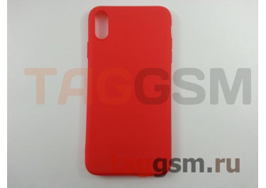 Задняя накладка для iPhone XS Max (силикон, матовая, красная (Soft Matte)) NEYPO