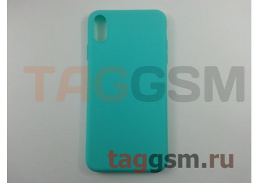 Задняя накладка для iPhone XS Max (силикон, матовая, бирюзовая (Soft Matte)) NEYPO