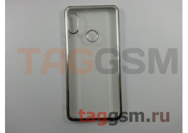 Задняя накладка для Xiaomi Redmi Note 5 / 5 Pro (силикон, прозрачная, с серебряной окантовкой (Aura)) NEYPO