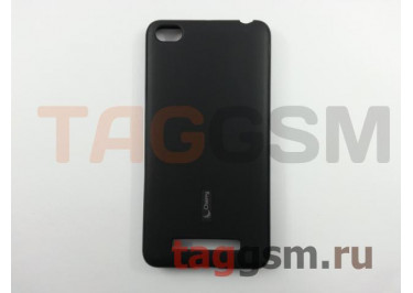 Задняя накладка для Xiaomi Redmi 4A (силикон, матовая, черная) Cherry