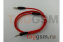Аудио-кабель aux с силиконовым покрытием с микрофоном красный, 1м HOCO UPA12