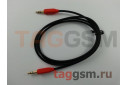 Аудио-кабель aux с силиконовым покрытием черный, 1м HOCO UPA11