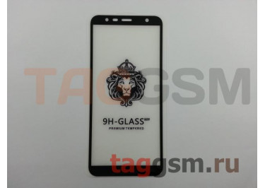 Пленка / стекло на дисплей для Samsung Galaxy J4 Plus / J6 Plus (2018) (Gorilla Glass) 5D (черный) техпак