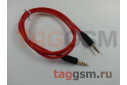 Аудио-кабель aux с силиконовым покрытием красный, 1м HOCO UPA11