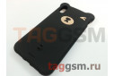 Задняя накладка для iPhone XR (силикон, матовая, черная (Bear)) Baseus