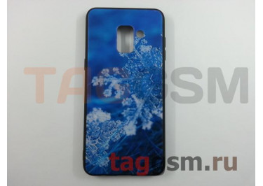 Задняя накладка для Samsung A8 / A530 Galaxy A8 (2018) (пластик с силиконовой окантовкой, 