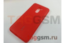 Задняя накладка для Xiaomi Pocophone F1 (силикон, матовая, красная) Cherry