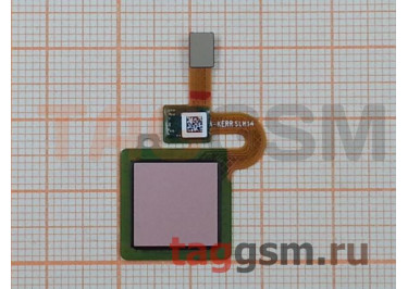 Шлейф для Xiaomi Redmi 5 Plus + сканер отпечатка пальца (розовый)