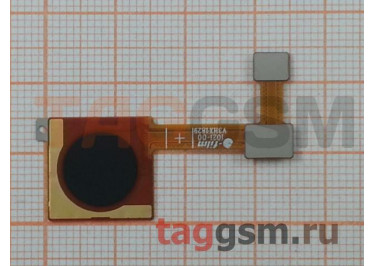 Шлейф для Xiaomi Mi A2 / Mi 6X + сканер отпечатка пальца (черный)