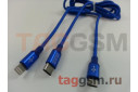 Комплект Nillkin для iPhone X + беспроводное ЗУ + накладка + кабель USB 3 в 1 - Lightning / Type-C / Micro USB (синий)