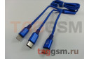 Комплект Nillkin для iPhone XR + беспроводное ЗУ + накладка + кабель USB 3 в 1 - Lightning / Type-C / Micro USB (синий)