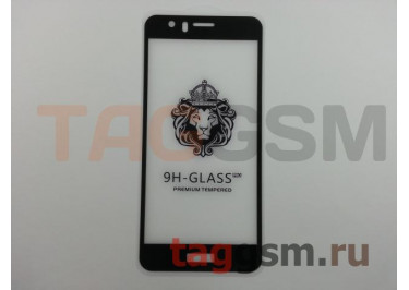 Пленка / стекло на дисплей для HUAWEI Honor 8 (Gorilla Glass) 5D (черный) техпак