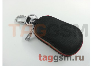 Чехол для автомобильных ключей Volkswagen (кожа) (черный) тип 3