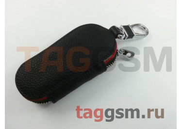 Чехол для автомобильных ключей Toyota (кожа) (черный) тип 2