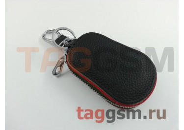 Чехол для автомобильных ключей Toyota (кожа) (черный) тип 3