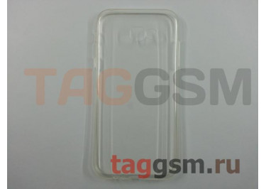 Задняя накладка для Samsung A7 / A720 Galaxy A7 (2017) (силикон, ультратонкая, прозрачная), техпак