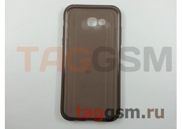Задняя накладка для Samsung A7 / A720 Galaxy A7 (2017) (силикон, черная) техпак