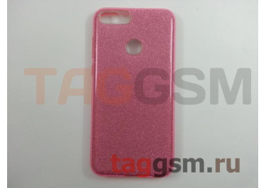 Задняя накладка для Huawei P Smart (силикон, розовая) Fashion