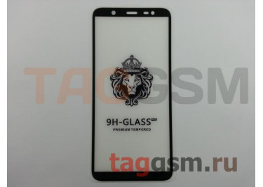 Пленка / стекло на дисплей для Samsung J8 / J810 Galaxy J8 (2018) (Gorilla Glass) 5D (черный) техпак