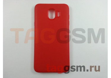 Задняя накладка для Samsung J4 / J400 Galaxy J4 (2018) (силикон, матовая, красная (Pixel)) Faison