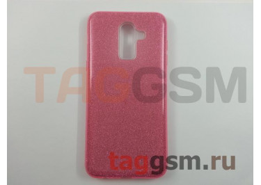 Задняя накладка для Samsung J8 / J810 Galaxy J8 (2018) (силикон, розовая (BRILLIANT)) NEYPO