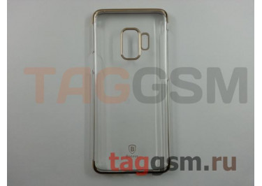 Задняя накладка для Samsung G960FD Galaxy S9 (золото (Glitter Creative)) Baseus
