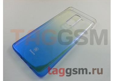 Задняя накладка для Samsung G965FD Galaxy S9 Plus (голубая (Glaze)) Baseus